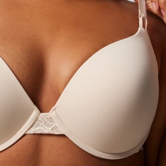 Soma Beige Embraceable Enchanting Lace Push-Up -Pale Sand Size 34A - Picture 13 of 14